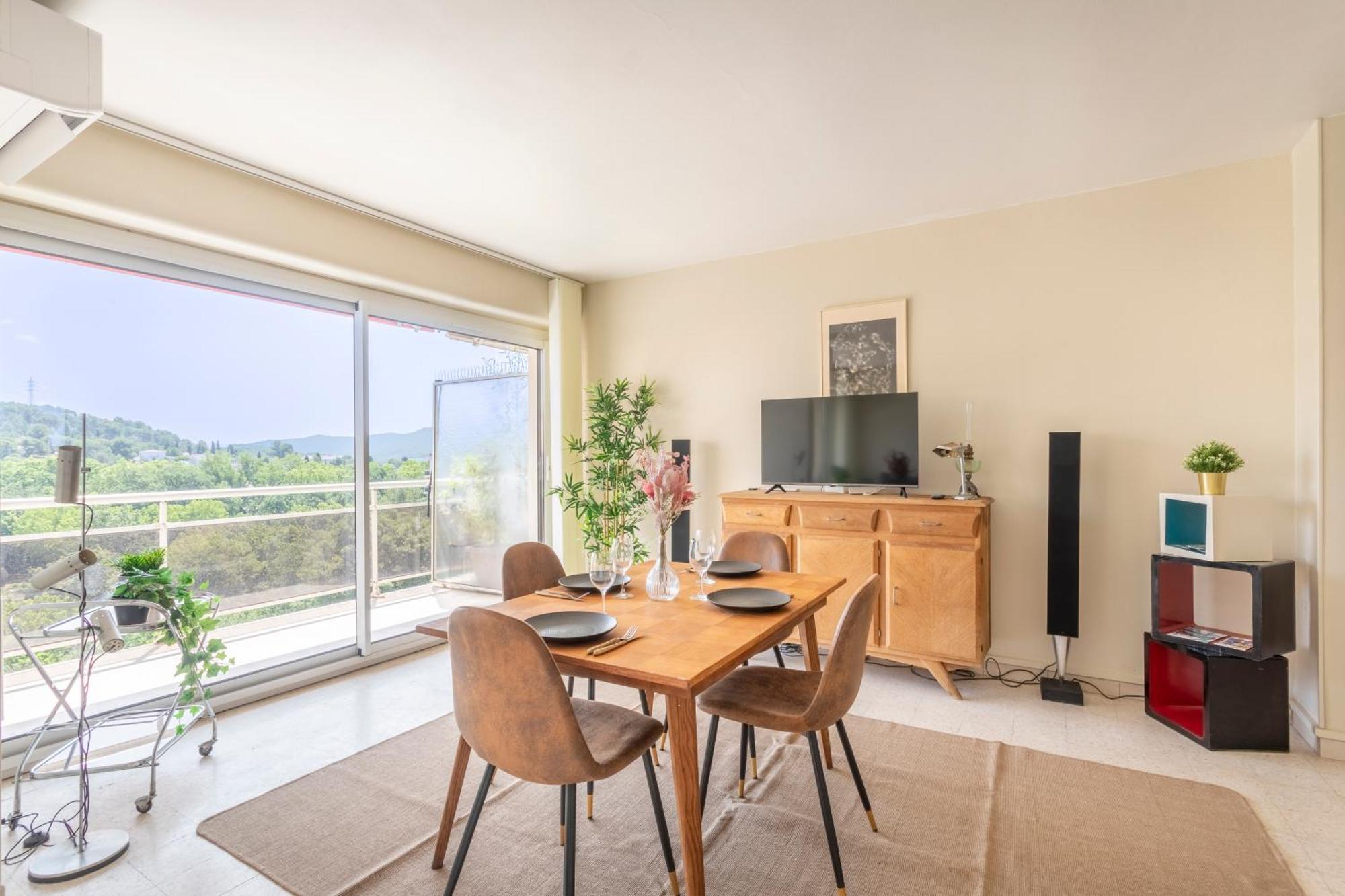Appartement Grand T2 Lumineux Et Climatise Avec Balcon à Aix-en-Provence Extérieur photo