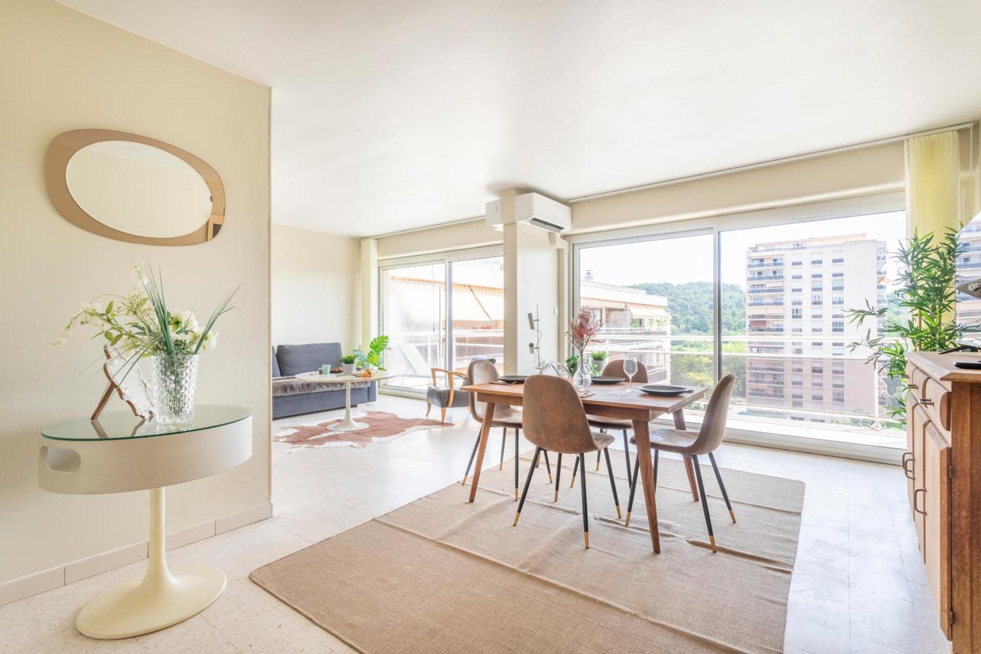 Appartement Grand T2 Lumineux Et Climatise Avec Balcon à Aix-en-Provence Extérieur photo